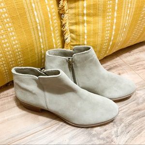 Diba Stitch Fix Beige Leather Suede Ankle Boots
